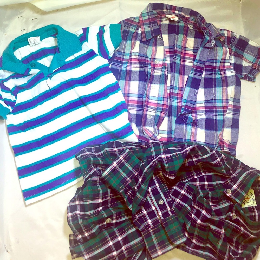 Lot of 3 Toddler Boys Dress/Collard Shirts Size 3T